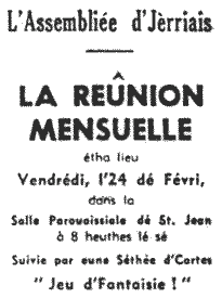 L'Assembliée d'Jèrriais Févri 1967