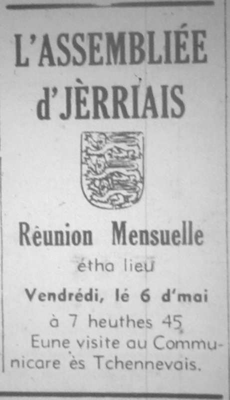 L'Assembliée d'Jèrriais  1977
