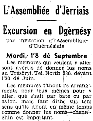 L'Assembliée d'Jèrriais Septembre 1966