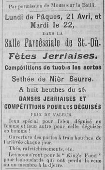 Fêtes Jèrriaises 1919