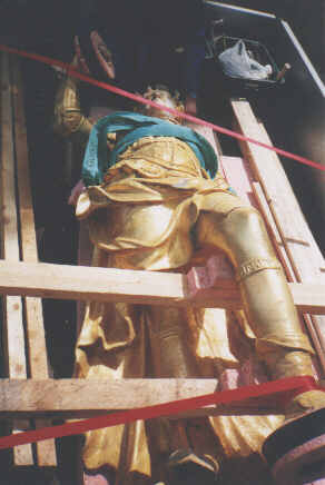 George II in 1998 before restoration