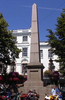 The Le Sueur Monument in Broad Street