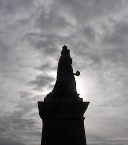 Queen Victoria in silhouette