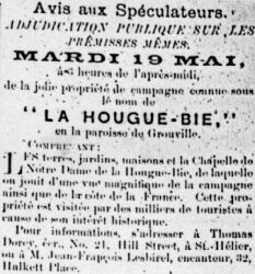 Sale of La Houque Bie
