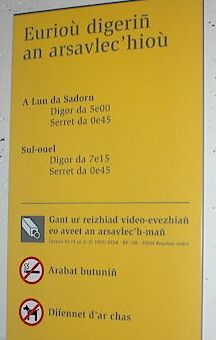 Signalétique bilingue bretonne