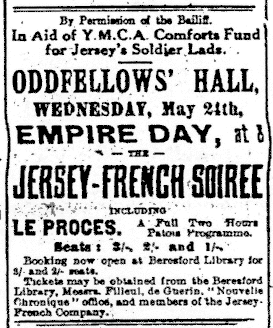 Jersey-French Soirée 1916