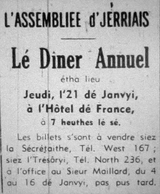 L'Assembliée d'Jèrriais Janvyi 1965