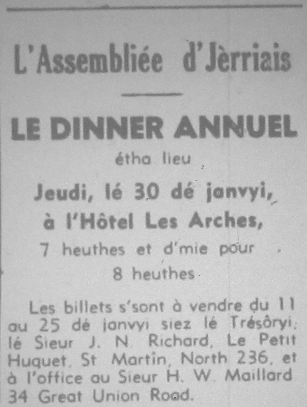 L'Assembliée d'Jèrriais 1969