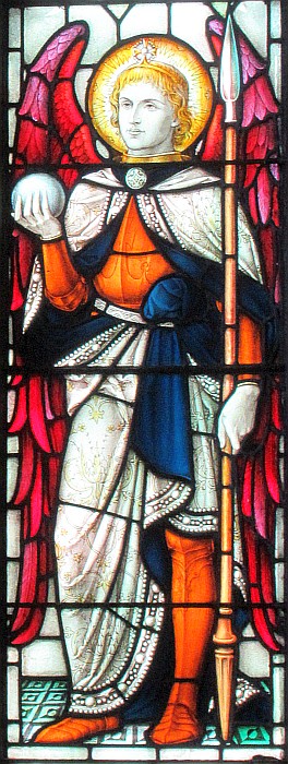 Saint Miché - vèrrinne dé Bosdet dans l'Églyise Pârouaîssiale dé Saint Jean