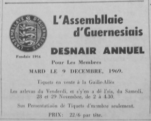 Desnaïr, L'Assembllaïe d'Guernésiais