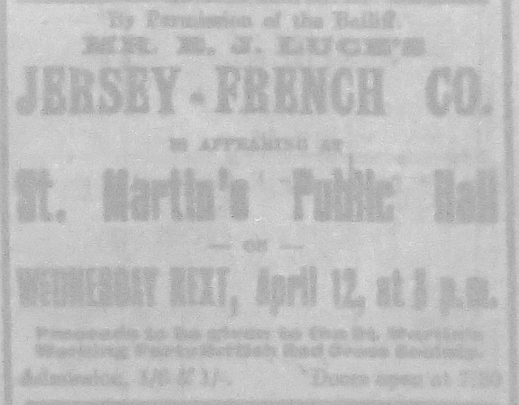 Jersey-French Soirée 1916